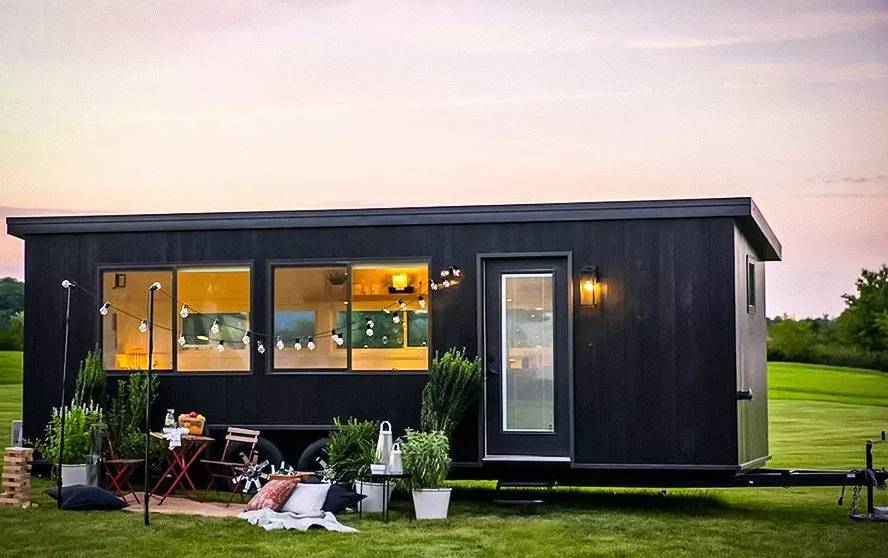 See an eco-friendly mobile home with IKEA furniture